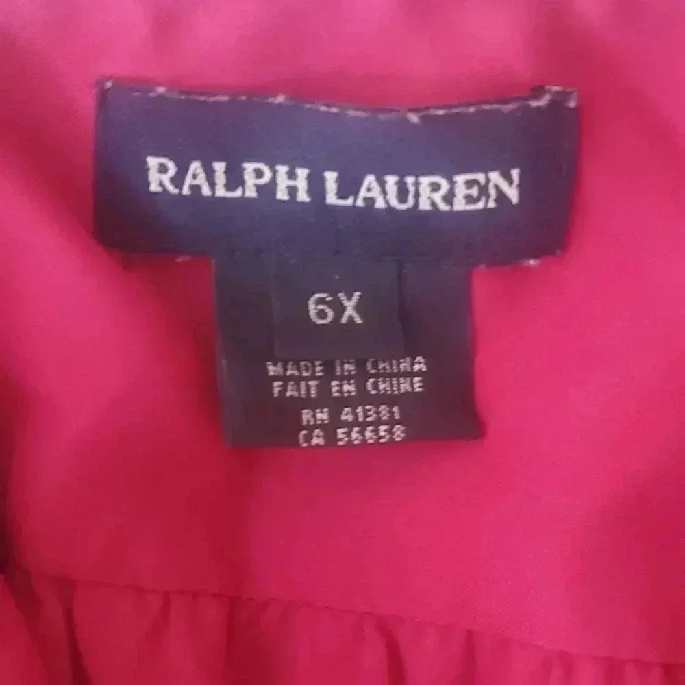 Ralph Lauren Purple with Blue Diamonds Fabric Kids Romper Preppy